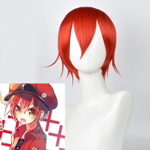 Cells at Work Red Blood Cell Cosplay Wig