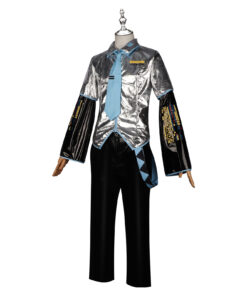 Hatsune Miku Patent Leather Men Performance Cosplay Costume