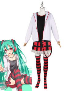 Hatsune Miku Glasses Girl Cosplay Costume