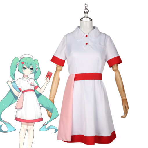 Hatsune Miku Nurse Uniform Cosplay Costume