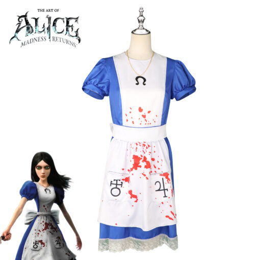 Alice: Madness Returns maid outfit Dress Cosplay Costume