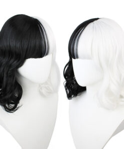 Cruella Black and White Cruella Deville ​Cosplay Wig