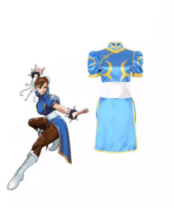 Street Fighter Chun Li Cheongsam Cosplay Costume