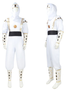 Power Rangers White Ninja Tommy Oliver Cosplay Costume