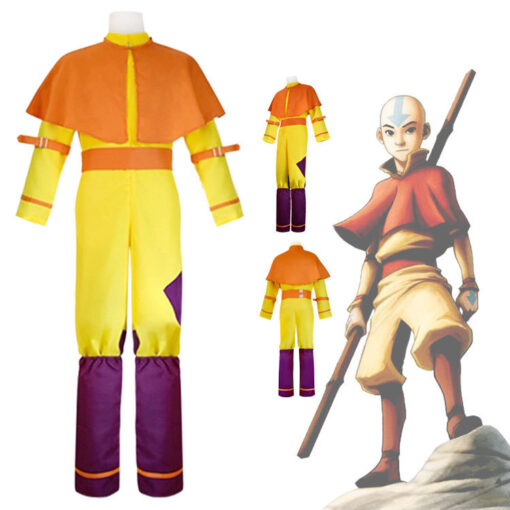 Avatar The Last Airbender Aang Cosplay Costume