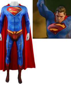 Justice League Superman Jumpsuit Cosplay Costume