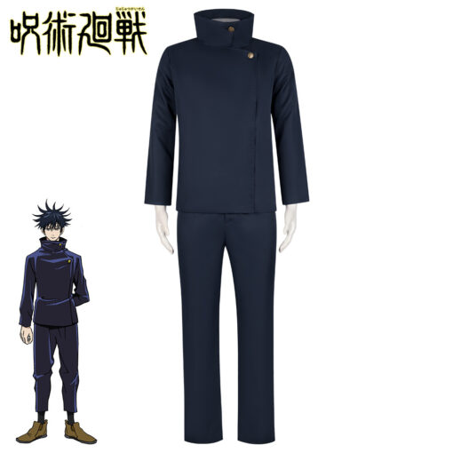 Jujutsu Kaisen Fushiguro Megumi Dark Blue Cosplay Costume