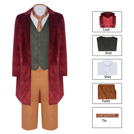 The Hobbit Bilbo Baggins Cosplay Costume