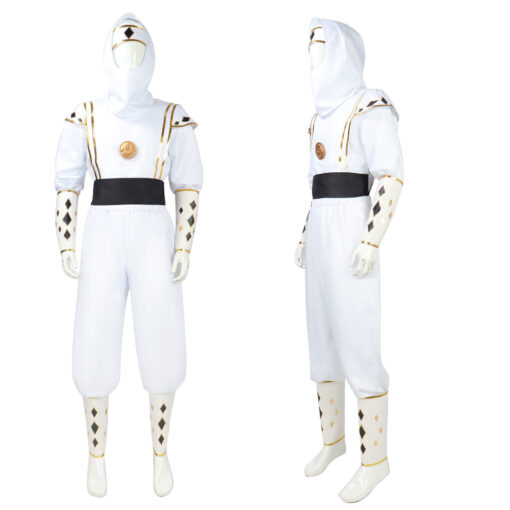 Power Rangers White Ninja Tommy Oliver Cosplay Costume