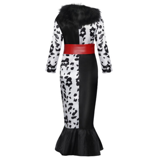 Cruella Cruella De Vil Dress Cosplay Costume