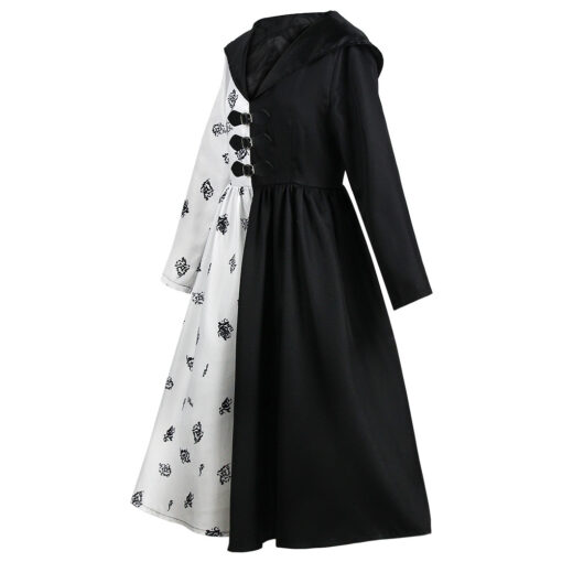 Cruella Cruella De Vil Dress Cosplay Costume