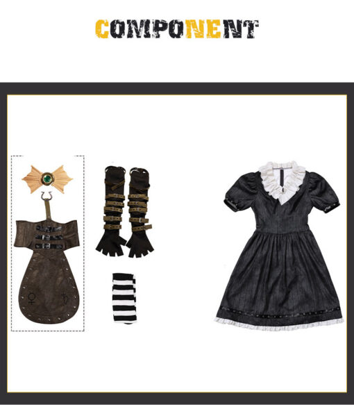 Alice: Madness Returns Alice Black Dress Cosplay Costume