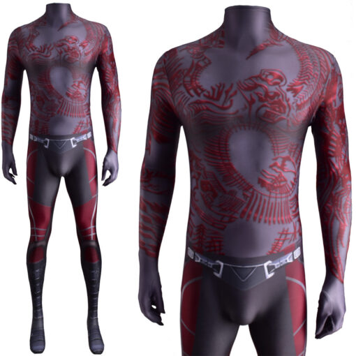 Guardians of the Galaxy Drax the Destroyer Bodysuit Cosplay Costume