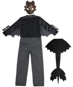 How to Train Your Dragon Night Fury Toothless Cosplay Costume