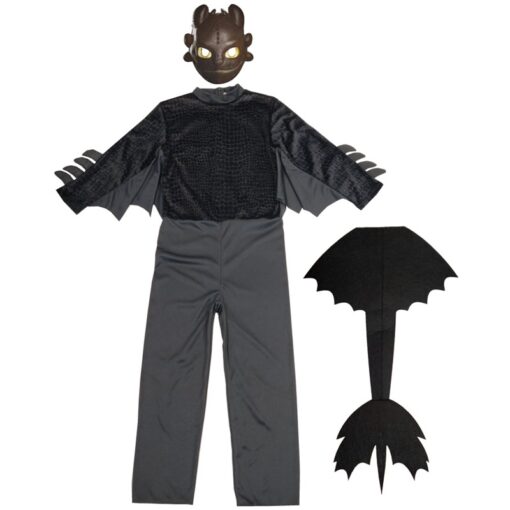 How to Train Your Dragon Night Fury Toothless Cosplay Costume