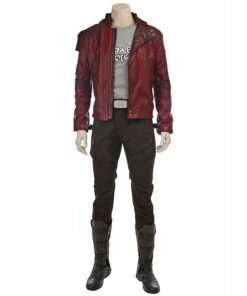 Guardians of the Galaxy Star-Lord Peter Quill Leather Jacket Cosplay Costume