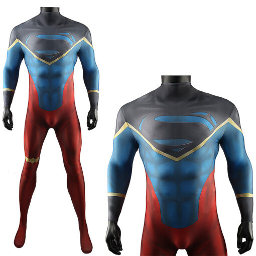 Justice League Superman Jumpsuit Cosplay Costume