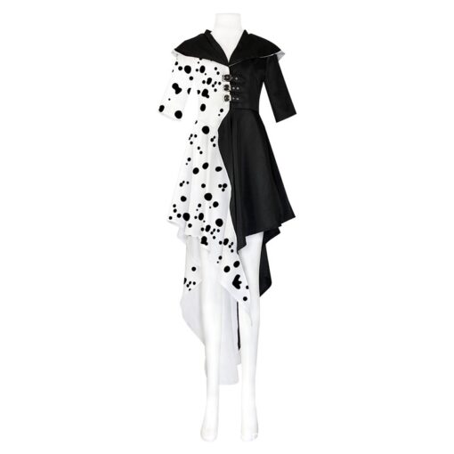 Cruella Cruella De Vil Dress Cosplay Costume