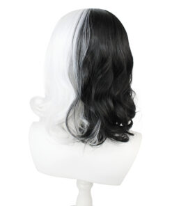 Cruella Black and White Cruella Deville ​Cosplay Wig