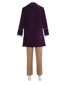 Charlie and the Chocolate Factory Willy Wonka Purple Tuxedo Cosplay Costume