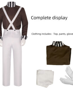 Charlie and the Chocolate Factory Oompa Loompa Men Cosplay Costume