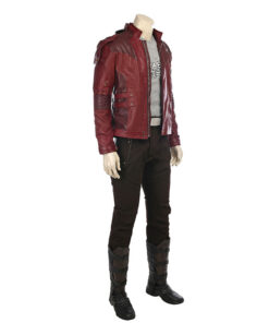 Guardians of the Galaxy Star-Lord Peter Quill Leather Jacket Cosplay Costume