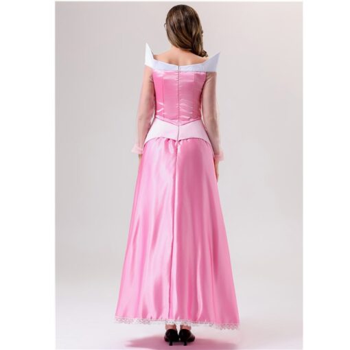 Sleeping Beauty Princess Aurora Pink Dress Cosplay Costume