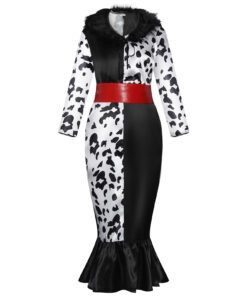 Cruella Cruella De Vil Dress Cosplay Costume