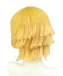 Demon Slayer Agatsuma Zenitsu Cosplay Wig Short