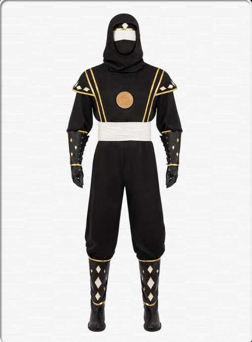 Power Rangers Black Ninja Cosplay Costume