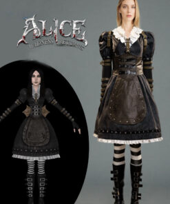 Alice: Madness Returns Alice Black Dress Cosplay Costume