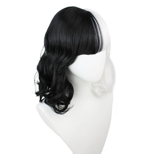 Cruella Black and White Cruella Deville ​Cosplay Wig