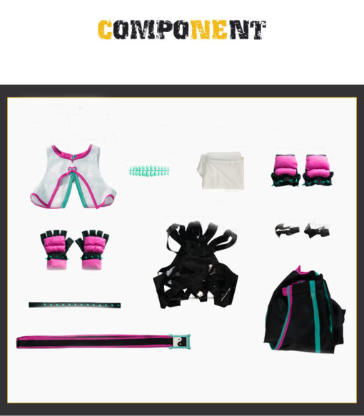 Street Fighter Han Juri Cosplay Costume