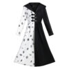 Cruella Cruella De Vil Dress Cosplay Costume