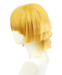 Demon Slayer Agatsuma Zenitsu Cosplay Wig Short