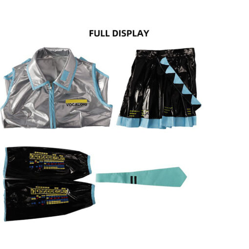 Hatsune Miku Patent Leather Performance Skirt Cosplay Costume