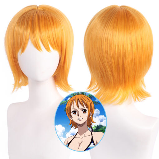 One Piece Nami Cosplay Wig Short