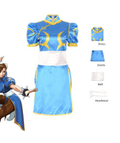 Street Fighter Chun Li Cheongsam Cosplay Costume