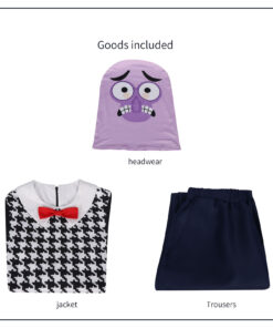 Inside Out Fear Cosplay Costume