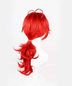 Genshin Impact Diluc Cosplay Wig