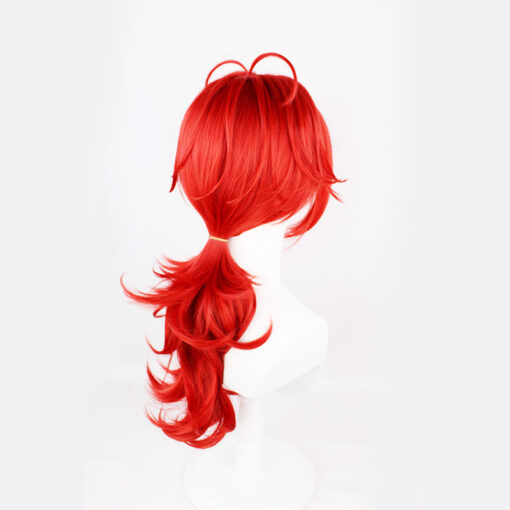 Genshin Impact Diluc Cosplay Wig