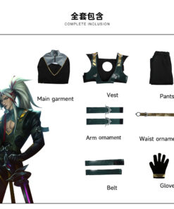 League of Legends The Unforgotten Yone Cosplay Costume