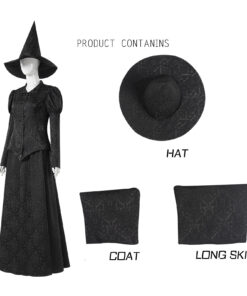 Wicked Elphaba Black Skirt Cosplay Costume