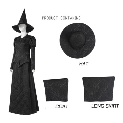 Wicked Elphaba Black Skirt Cosplay Costume