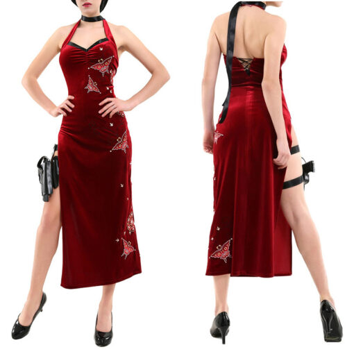 Resident Evil Ada Wong Cheongsam Cosplay Costume