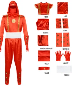Power Rangers Red Ninja Cosplay Costume
