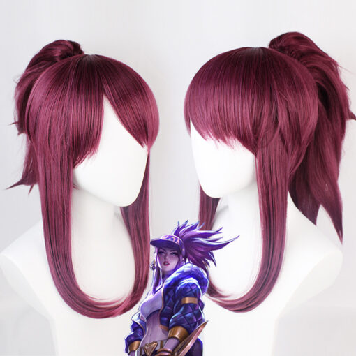 League of Legends LOL Akali Cosplay Wig