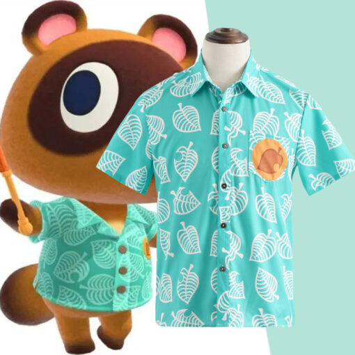 Animal Crossing Tom Nook Green Shirt Cosplay Costume