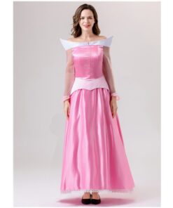 Sleeping Beauty Princess Aurora Pink Dress Cosplay Costume