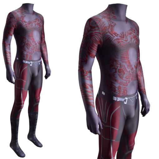 Guardians of the Galaxy Drax the Destroyer Bodysuit Cosplay Costume